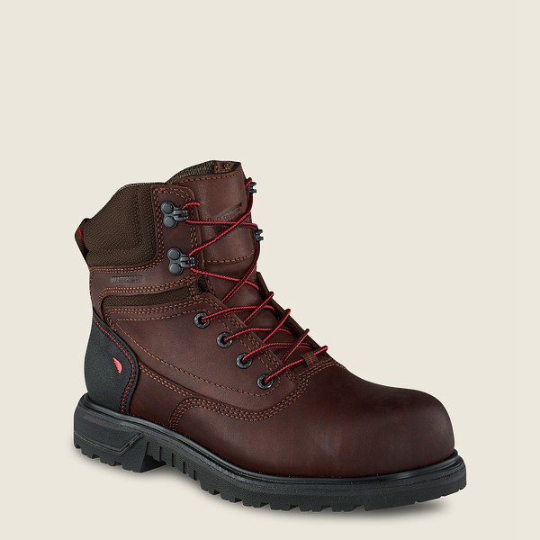 Red Wing Womens Brnr Xp - 6-inch Waterproof Safety Toe - Work Boots Brown/Black - 5891POKAY